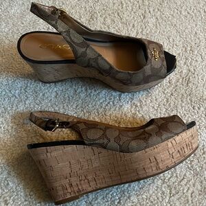 Coach Wedge Sandals 6